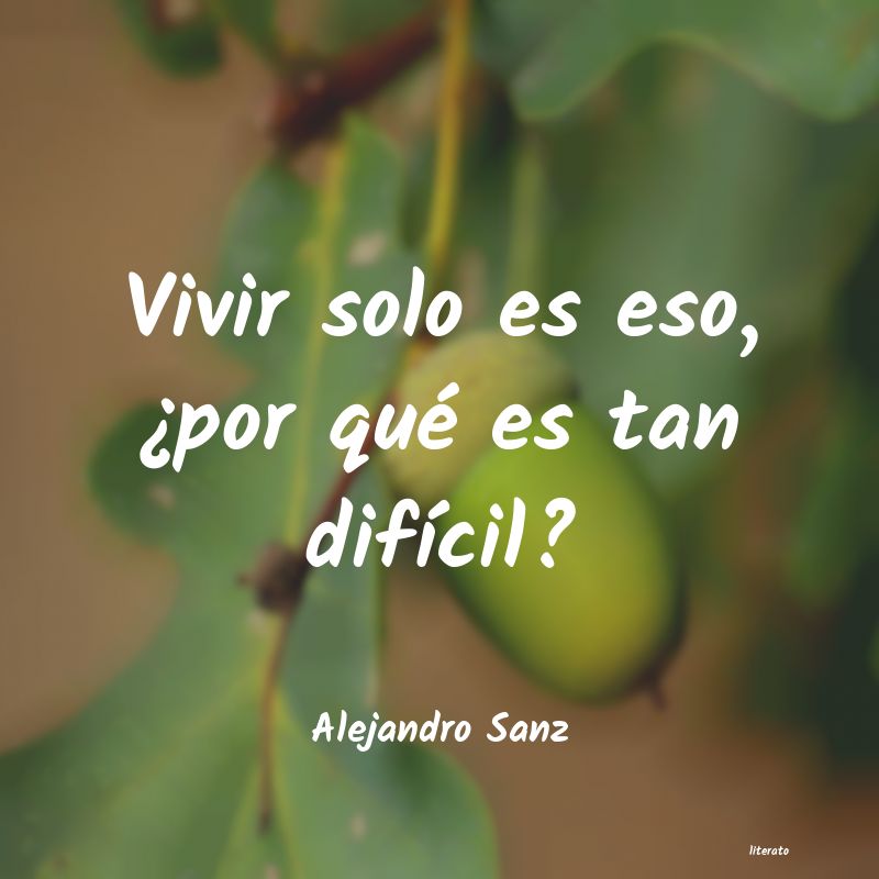 Frases de Alejandro Sanz