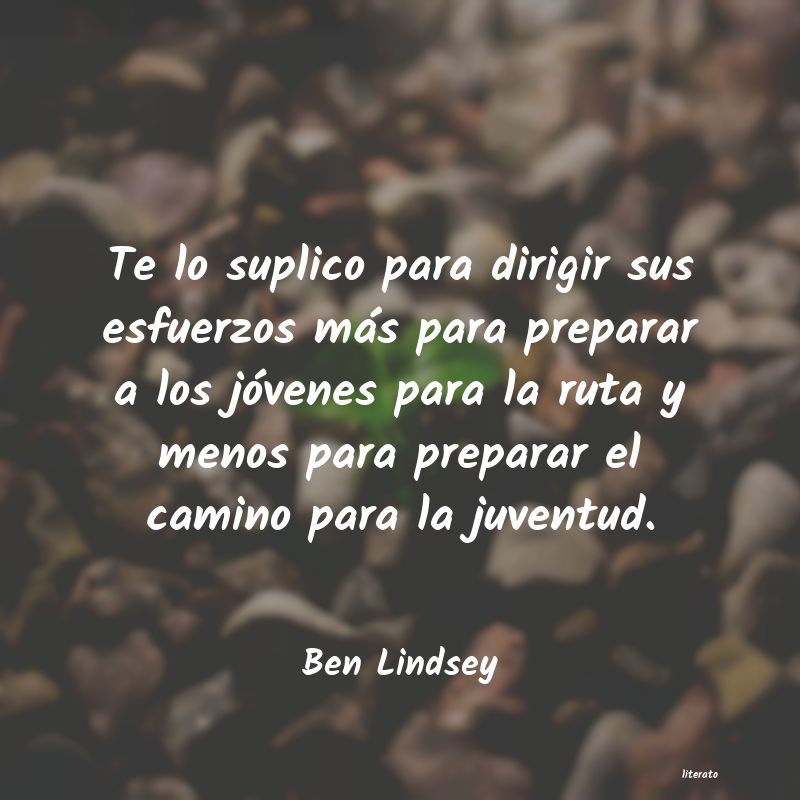 Frases de Ben Lindsey