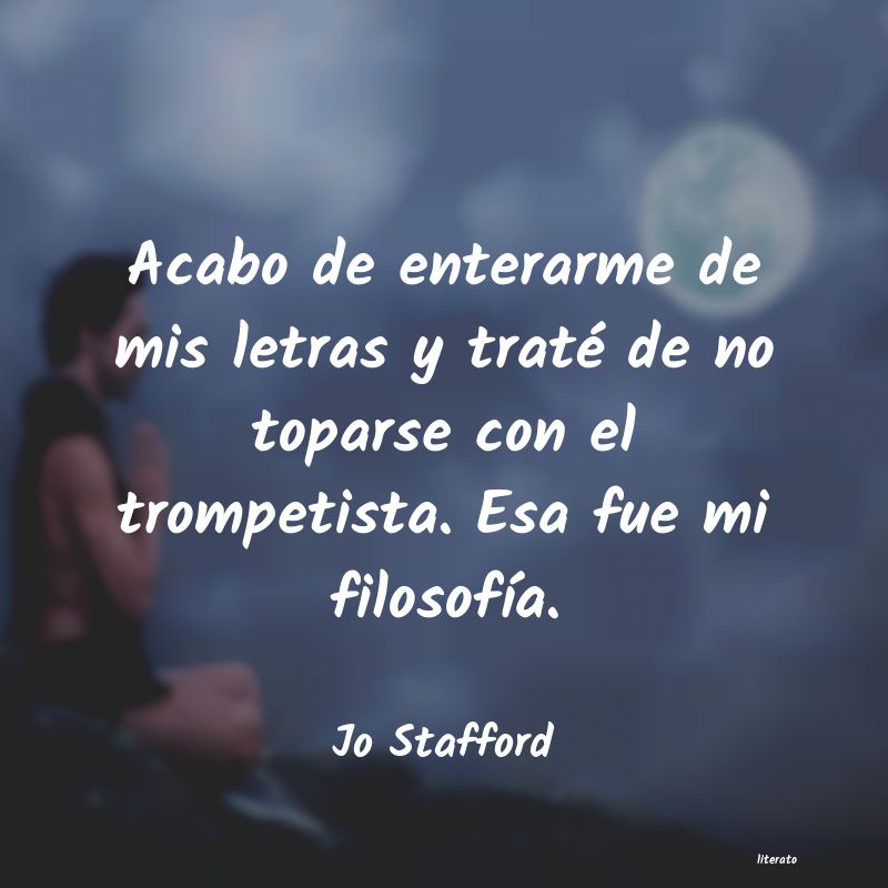 frases de Jo Stafford