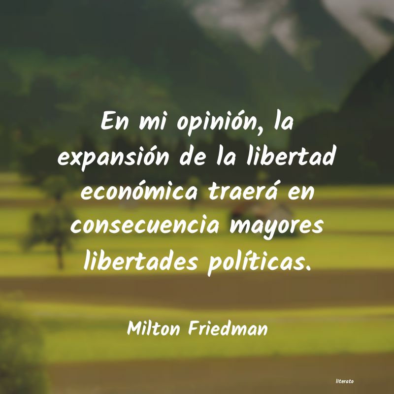 frases de Milton Friedman