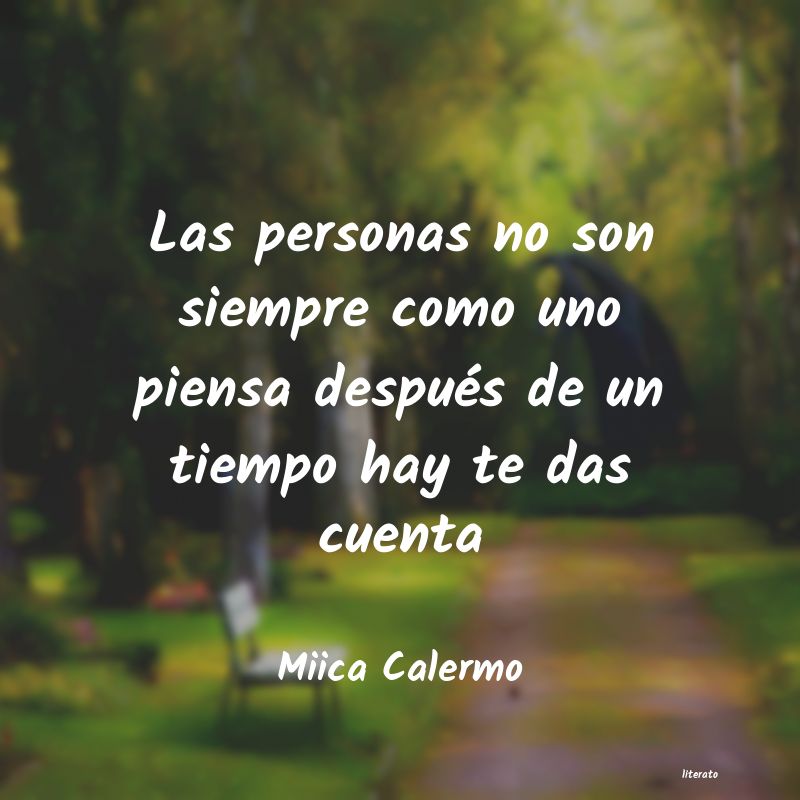 frases de Miica Calermo