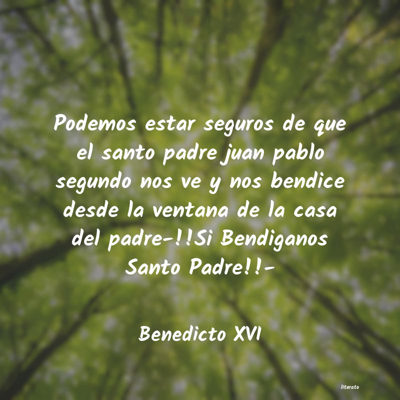 Frases de Benedicto XVI