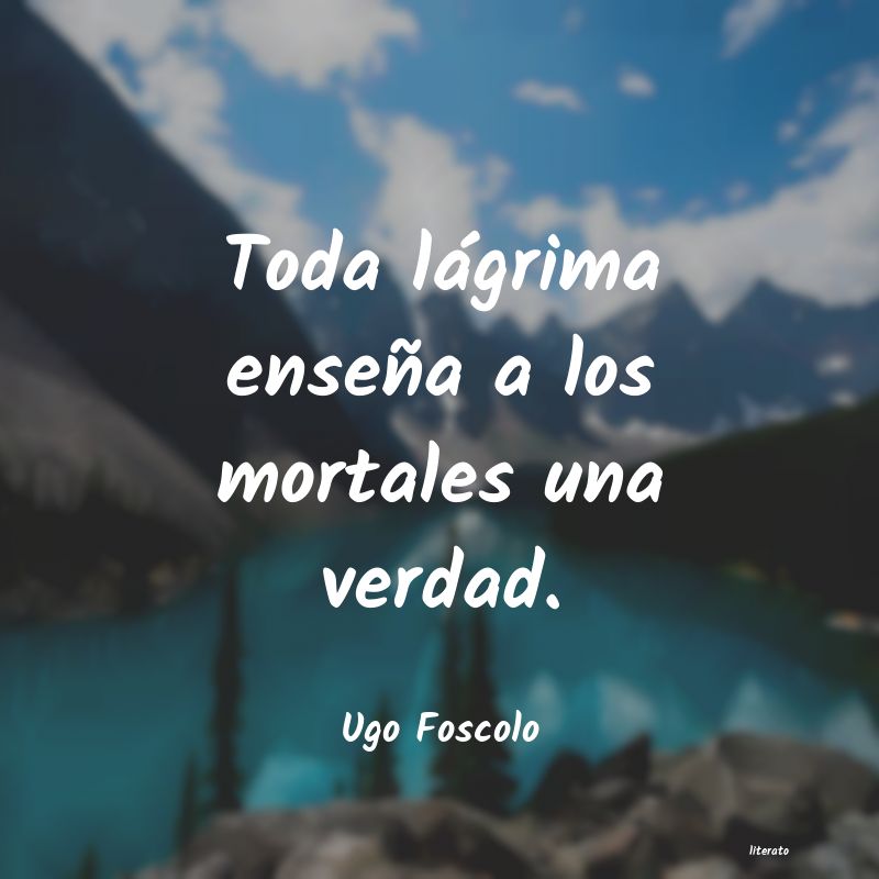 Frases de Ugo Foscolo