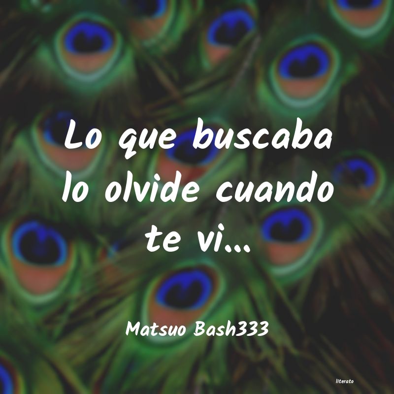 frases de Matsuo Bash333