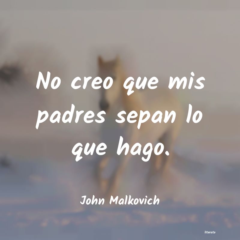 frases de John Malkovich