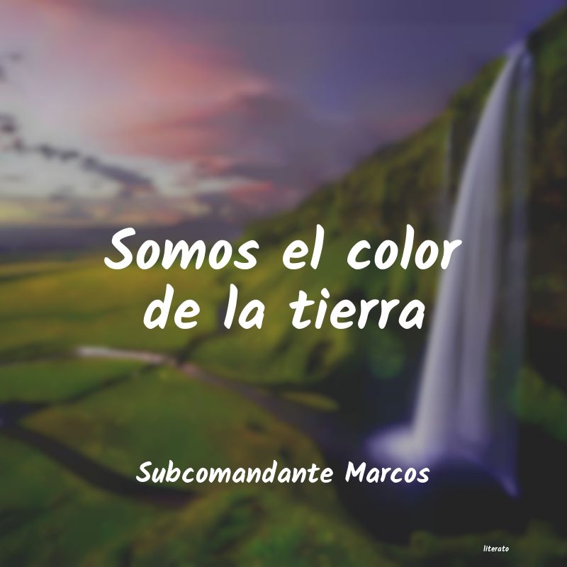 Frases de Subcomandante Marcos