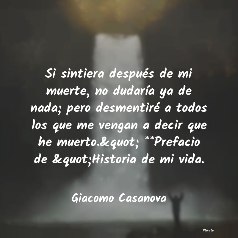 Frases de Giacomo Casanova