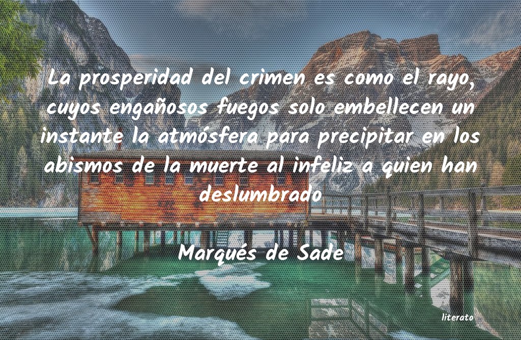 Frases de Marqués de Sade