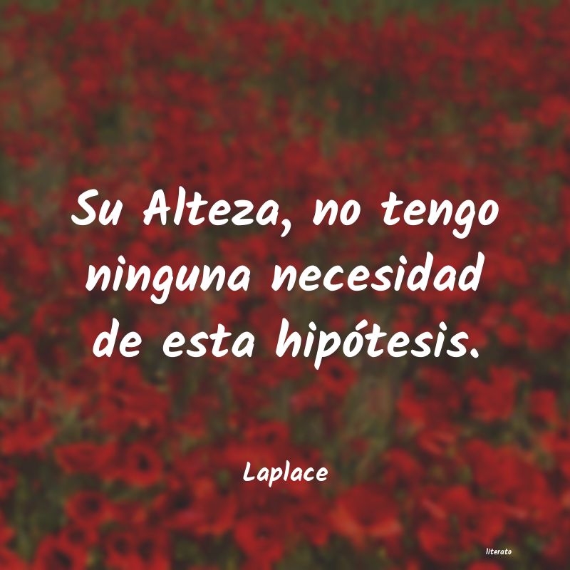 frases de Laplace
