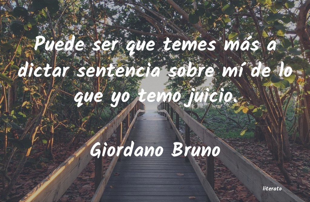 frases de Giordano Bruno