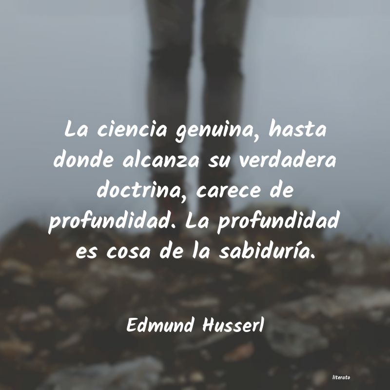 frases de Edmund Husserl