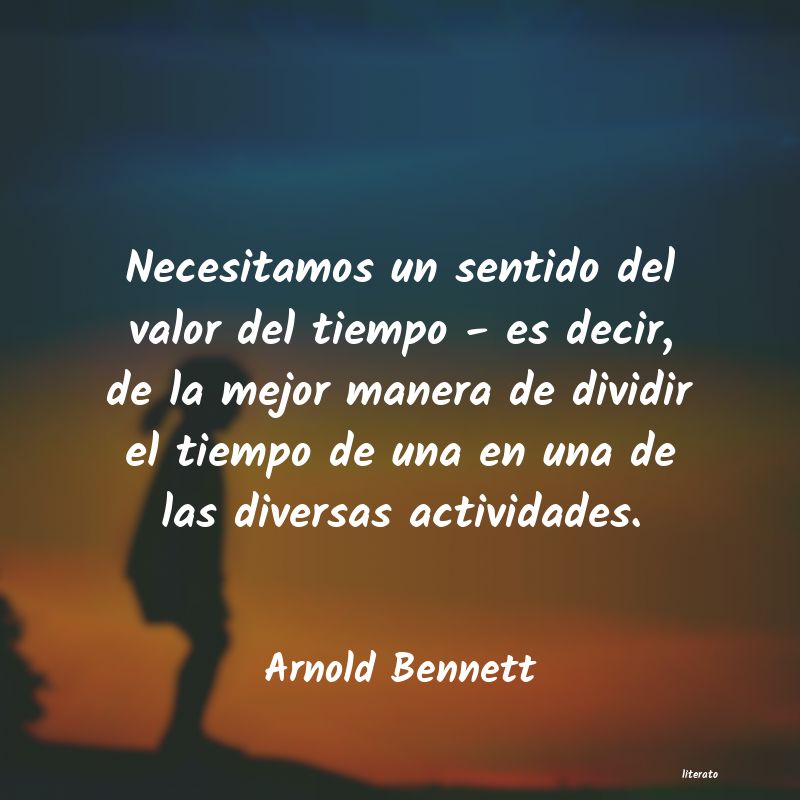 Frases de Arnold Bennett