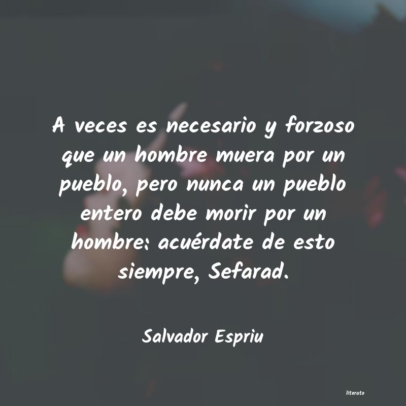 Frases de Salvador Espriu