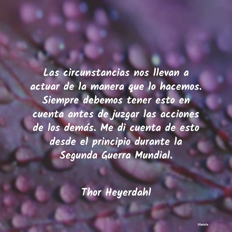 frases de Thor Heyerdahl