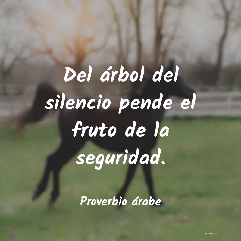 Frases de Proverbio árabe