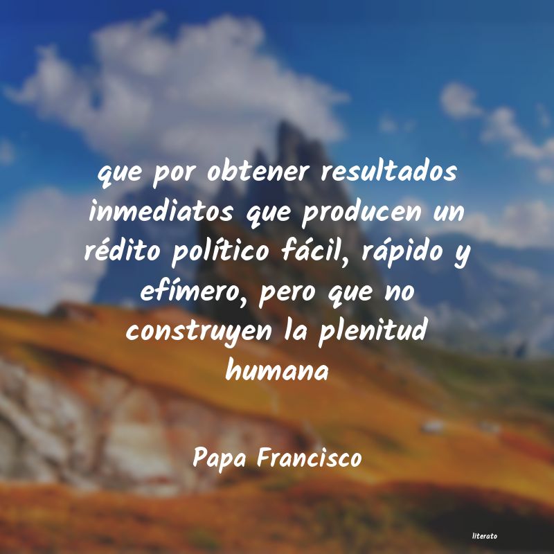 Frases de Papa Francisco