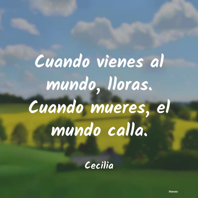 frases de Cecilia