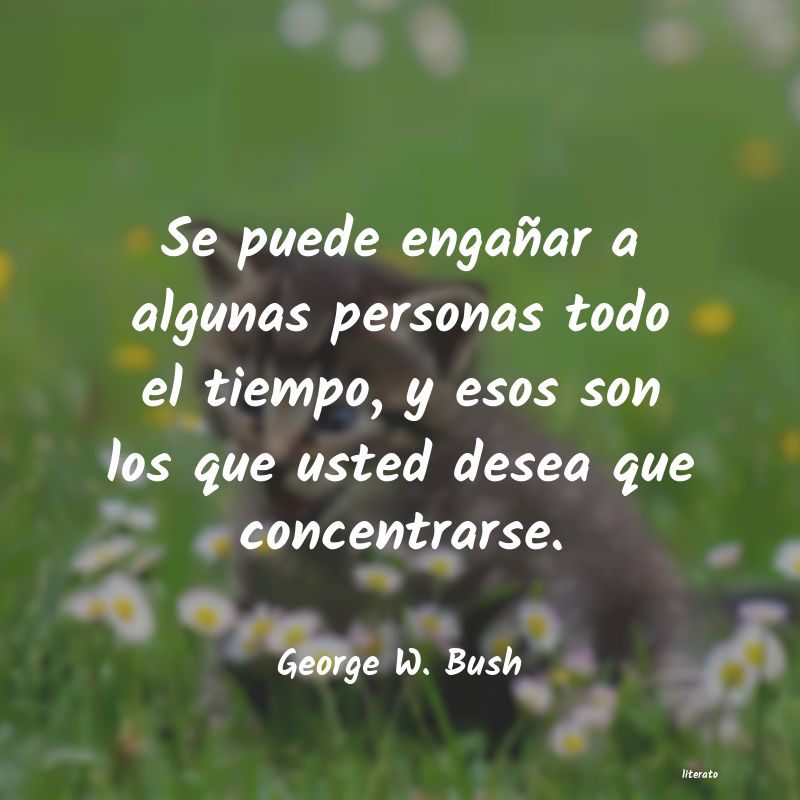 frases de George W. Bush