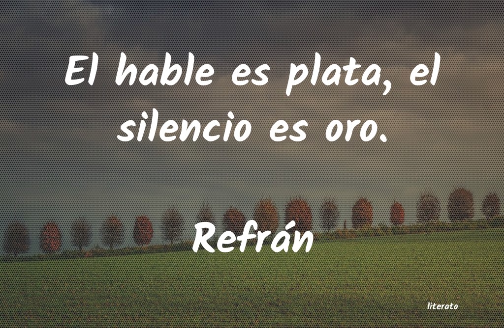 Frases de Refrán