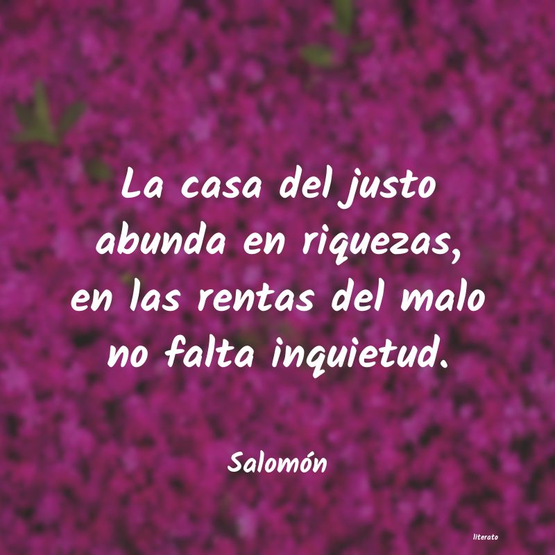 Frases de Salomón