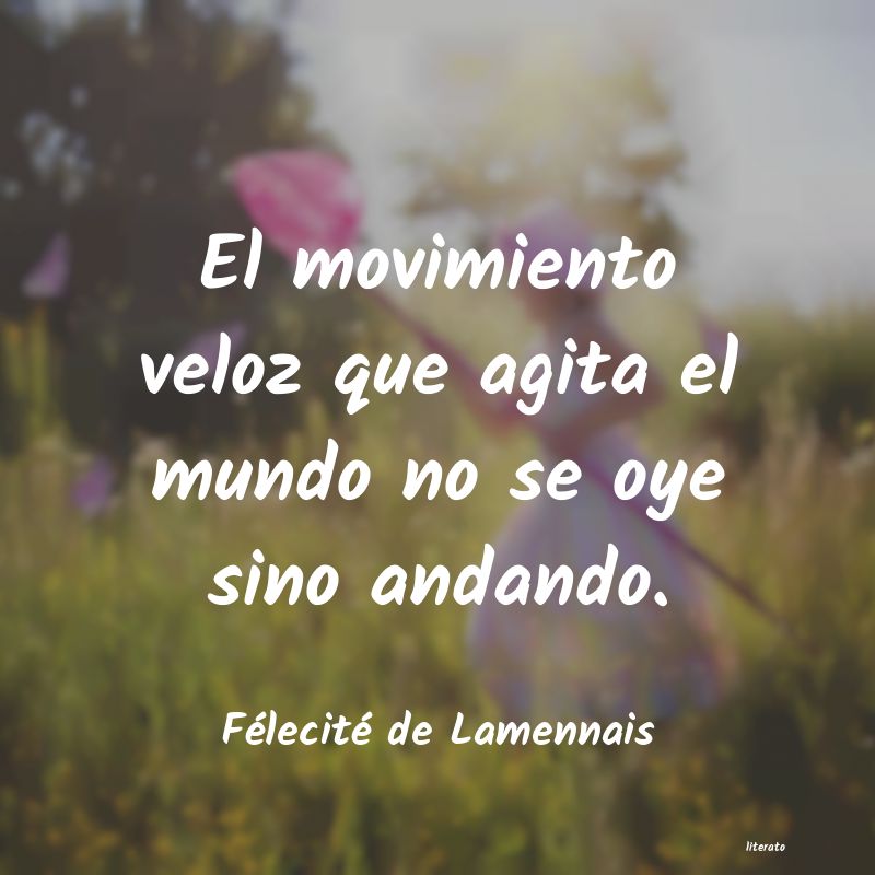 frases de Félecité de Lamennais