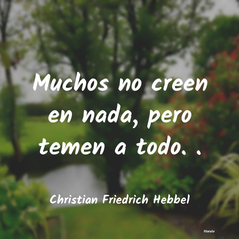 frases de Christian Friedrich Hebbel