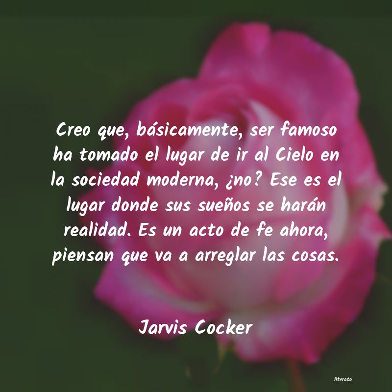 Frases de Jarvis Cocker