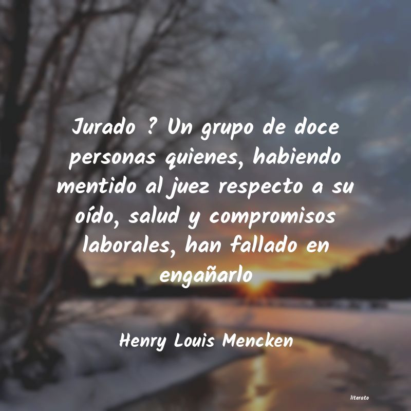 frases de Henry Louis Mencken