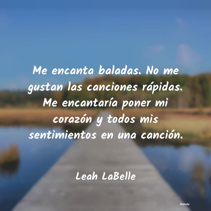 frases de Leah LaBelle