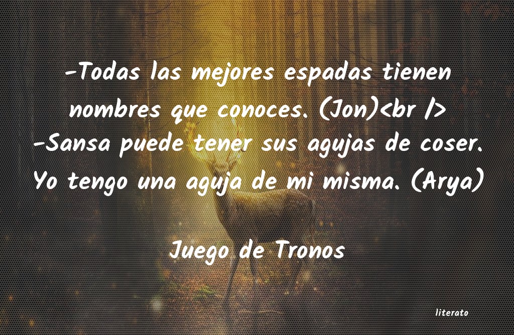 frases de Juego de Tronos