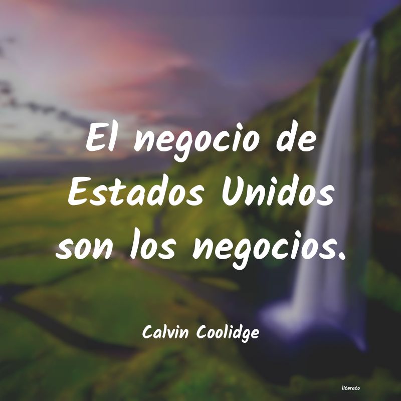 Frases de Calvin Coolidge