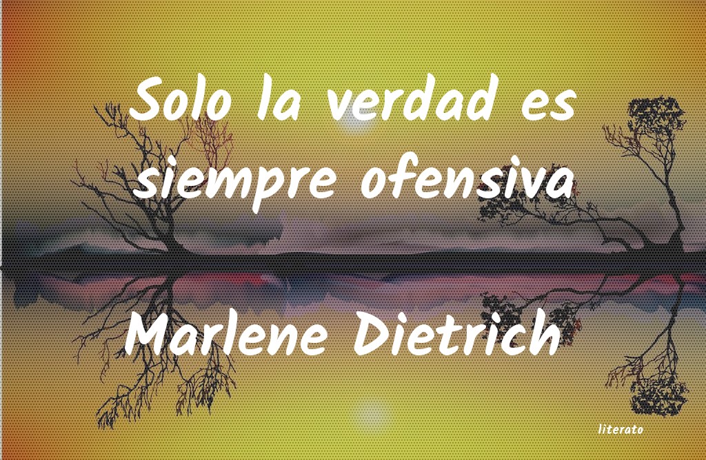 Frases de Marlene Dietrich