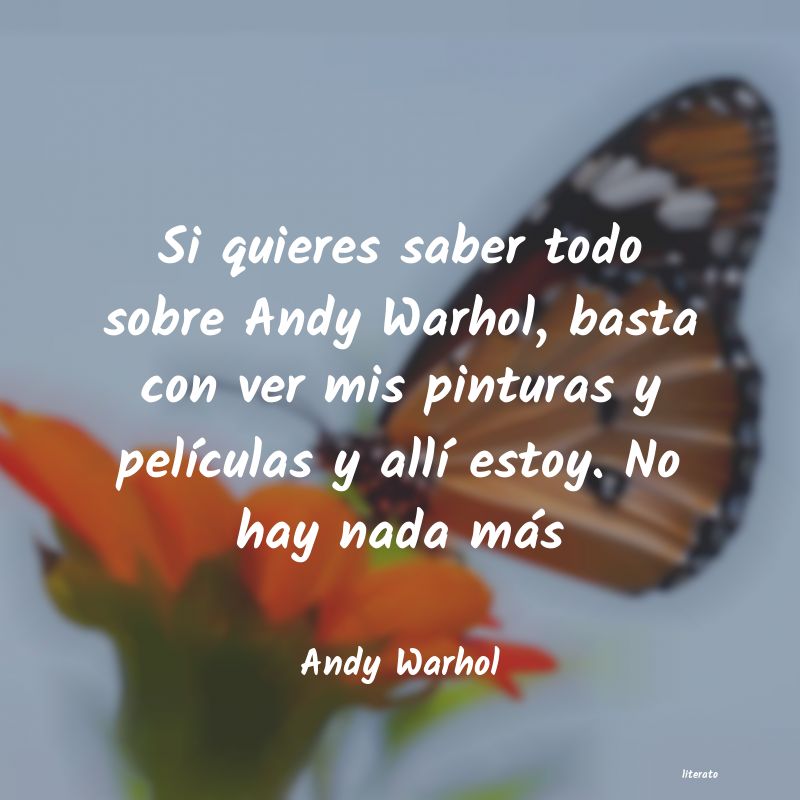 Frases de Andy Warhol