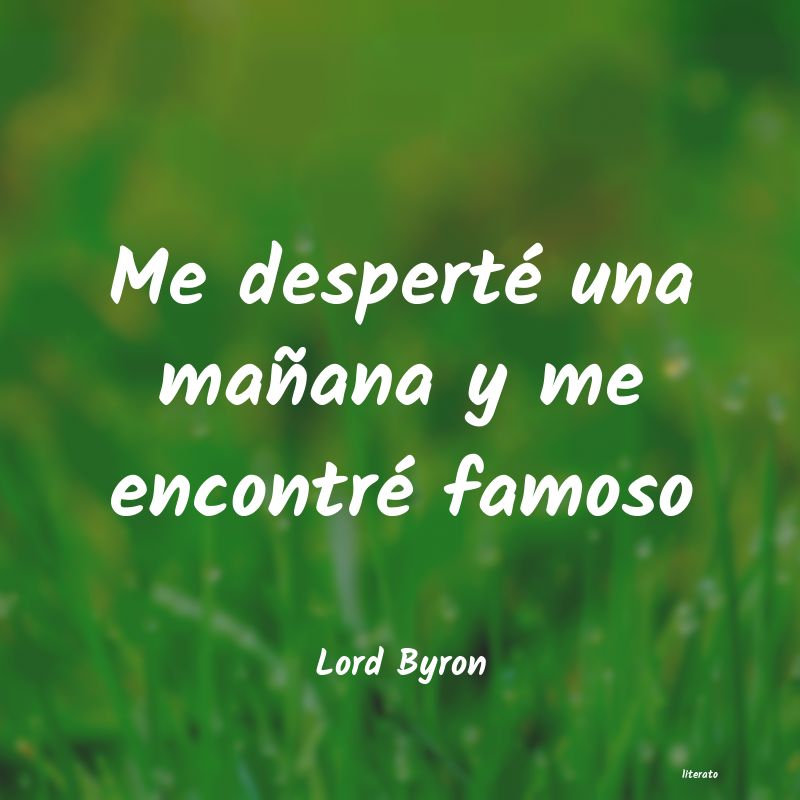 Frases de Lord Byron