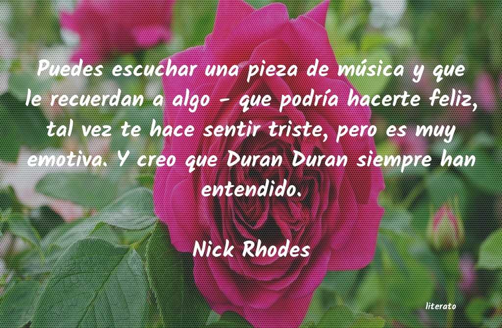 Frases de Nick Rhodes