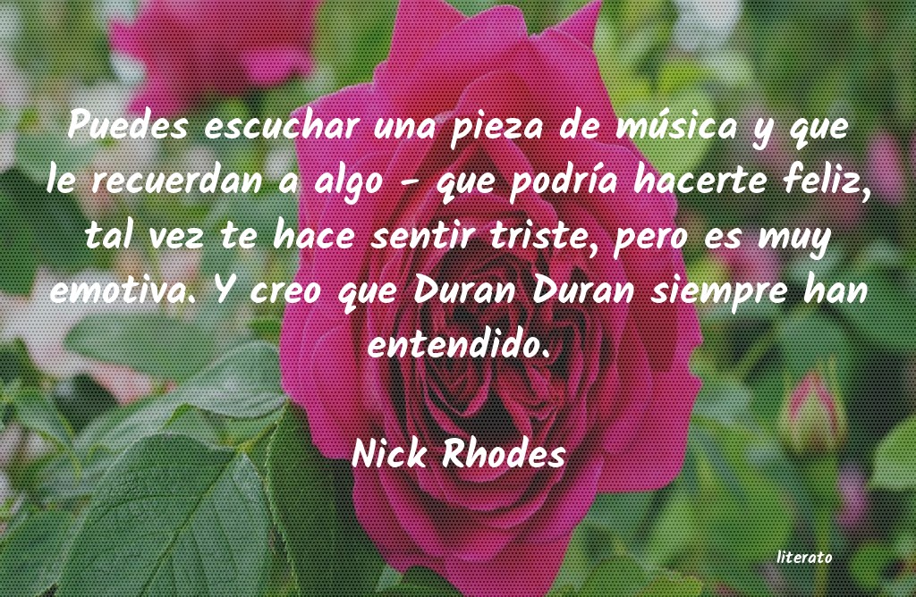 frases de Nick Rhodes