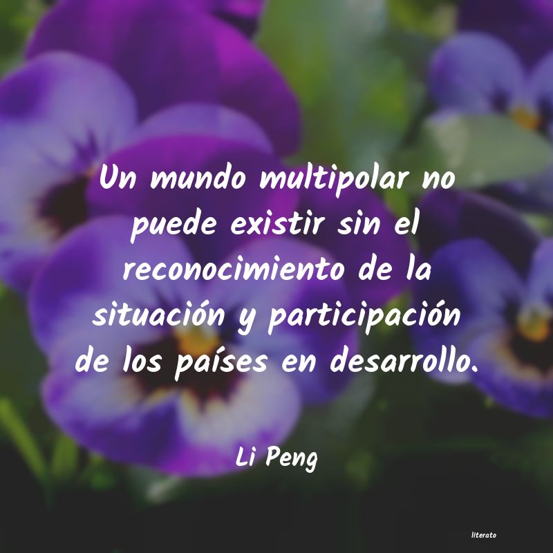 Frases de Li Peng