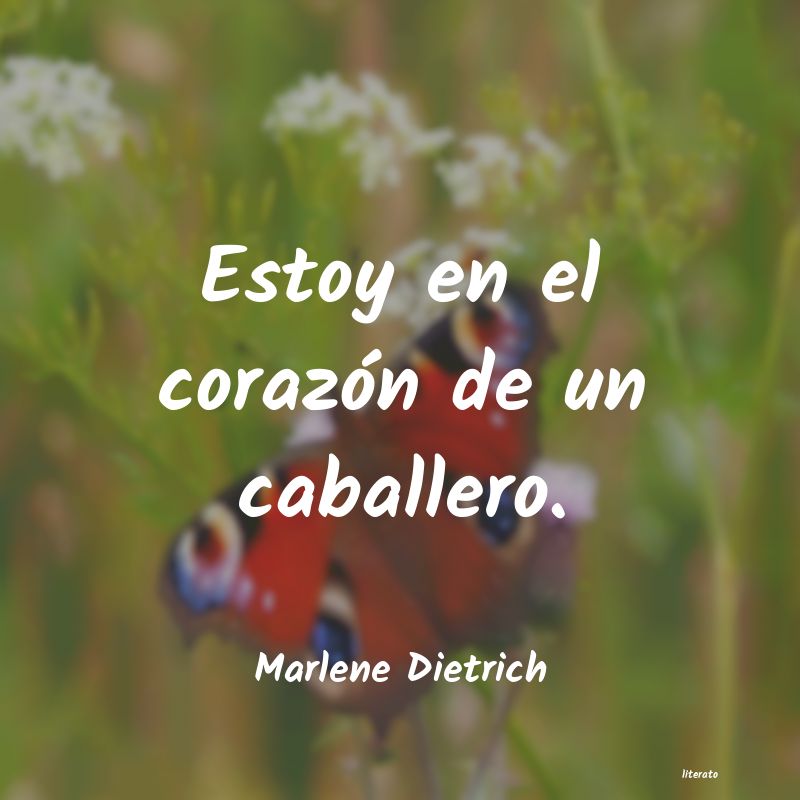 Frases de Marlene Dietrich