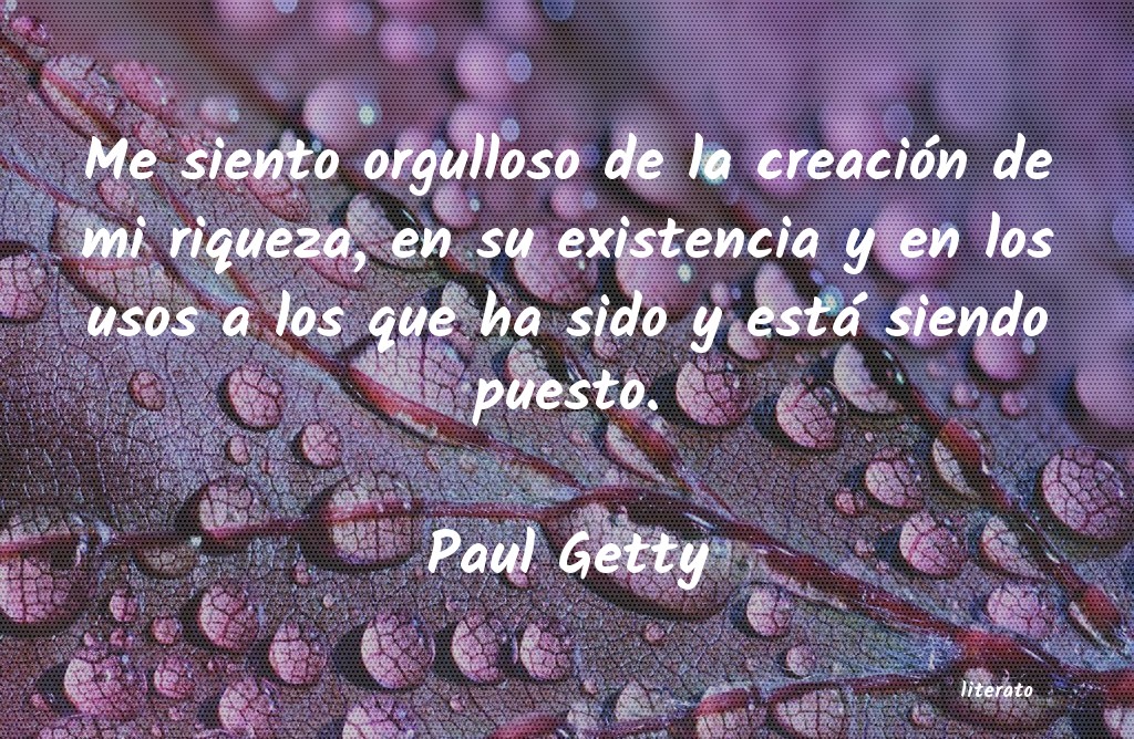 frases de Paul Getty