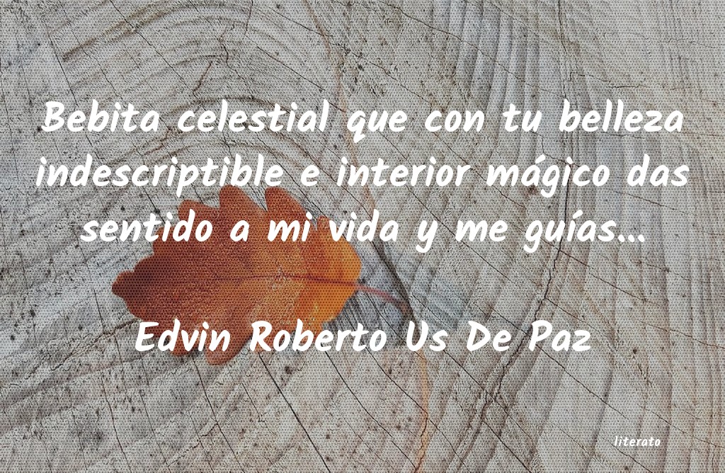 frases de Edvin Roberto Us De Paz