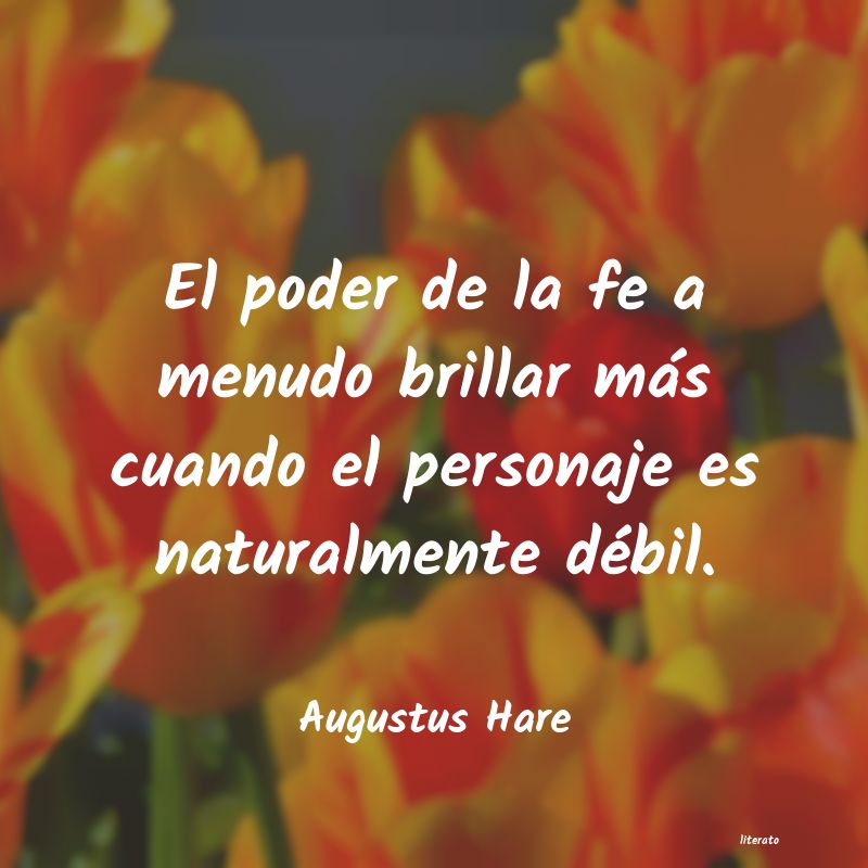 frases de Augustus Hare