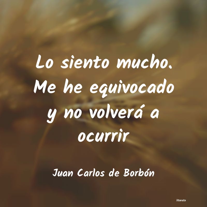 frases de Juan Carlos de Borbón