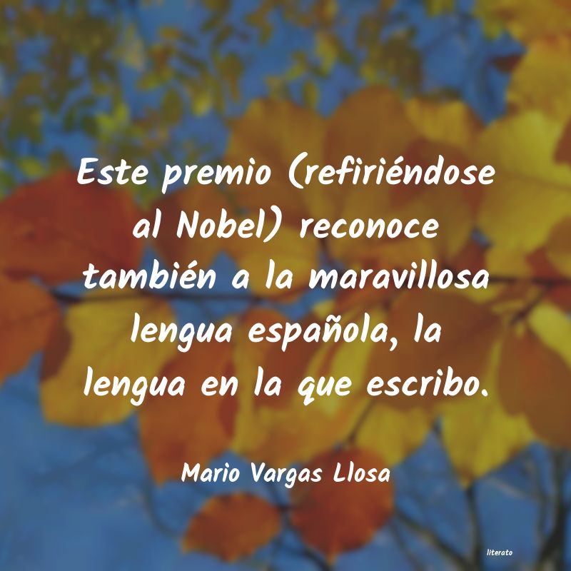 Frases de Mario Vargas Llosa