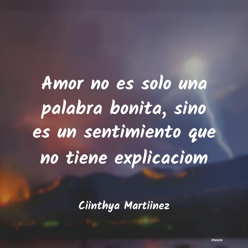 frases de Ciinthya Martiinez