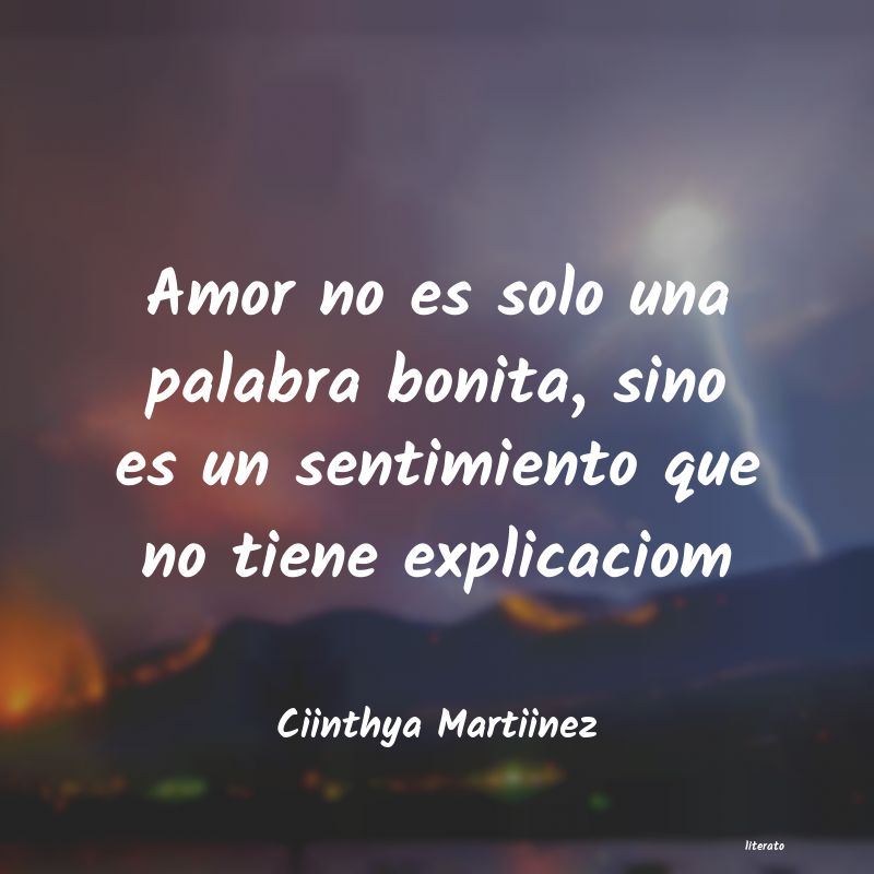 Frases de Ciinthya Martiinez