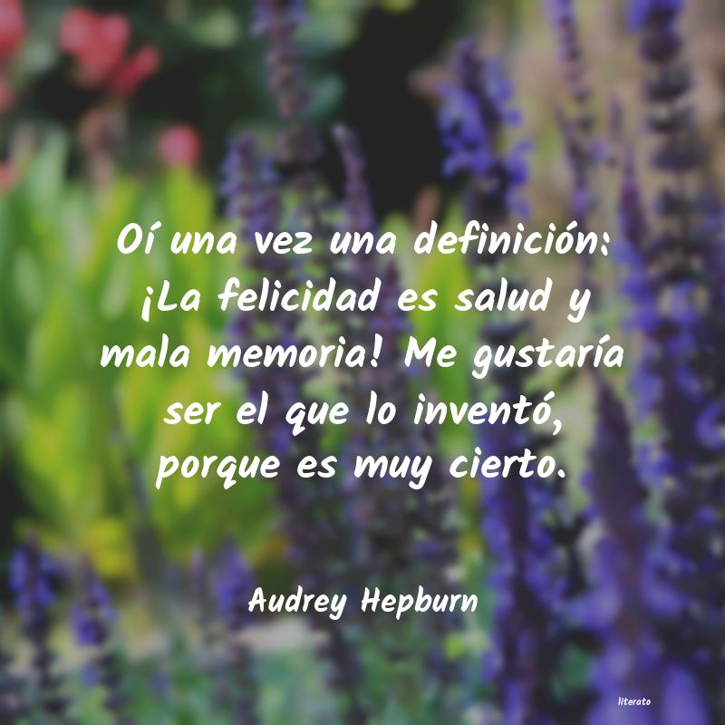 frases de Audrey Hepburn