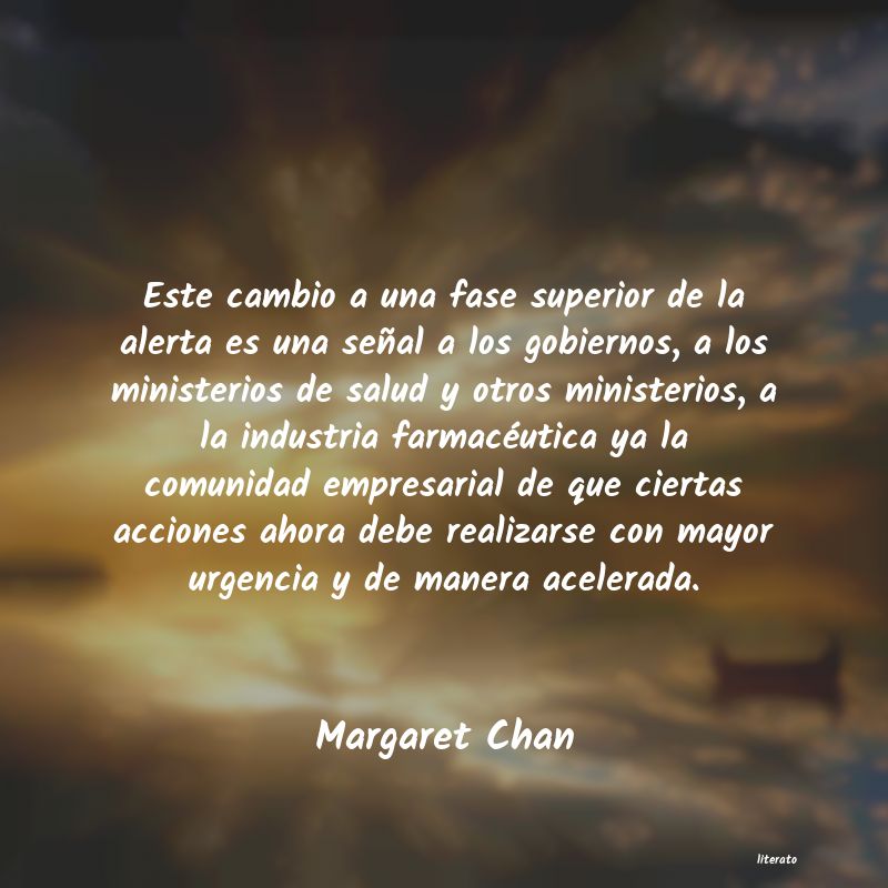 Frases de Margaret Chan