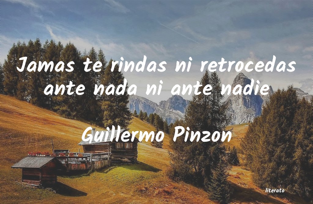 Frases de Guillermo Pinzon