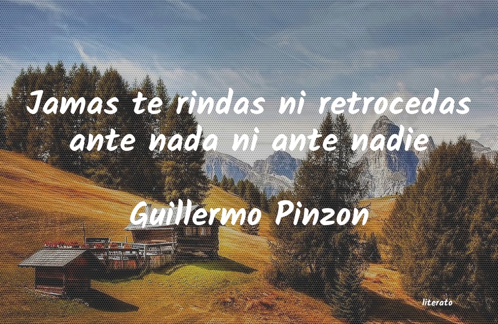 frases de Guillermo Pinzon