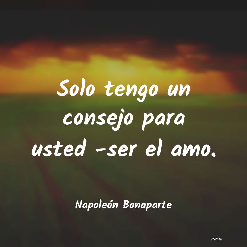 frases de Napoleón Bonaparte